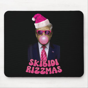 Skibidi Rizzmas Christmas Pink Trump Bubble Gum Ch Mouse Pad