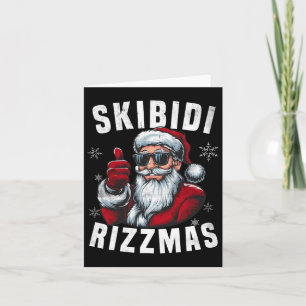 Skibidi Rizzmas Christmas Rizz Santa Claus Charism Card