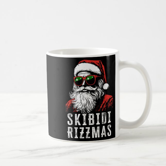 Skibidi Rizzmas Christmas Rizz Santa Claus Charism Coffee Mug (Right)