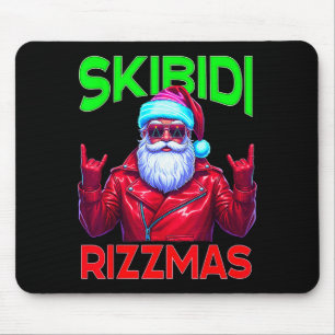 Skibidi Rizzmas Christmas Rizz Santa Claus Charism Mouse Pad