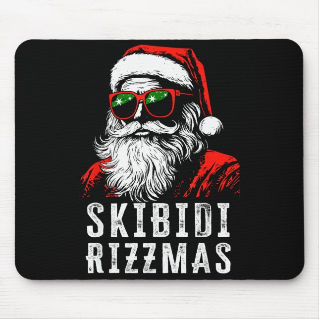 Skibidi Rizzmas Christmas Rizz Santa Claus Charism Mouse Pad (Front)