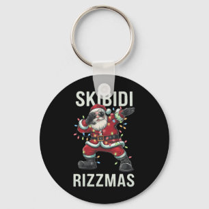 Skibidi Rizzmas Christmas Santa Claus Merry Rizz M Keychain