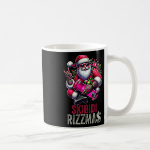 Skibidi Rizzmas Cool Christmas Santa Claus Kid Men Coffee Mug