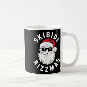 Skibidi Rizzmas Funny Christmas Santa Claus Christ Coffee Mug