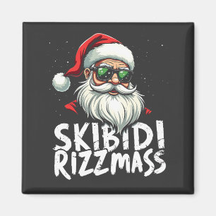 Skibidi Rizzmas Funny Gen Alpha Slang Christmas Magnet