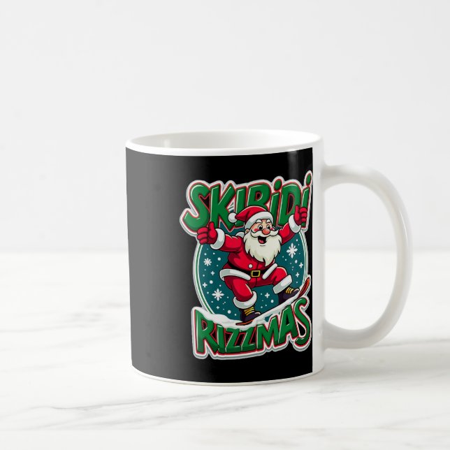 Skibidi Rizzmas Kids Youth Christmas  Coffee Mug (Right)