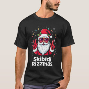Skibidi Rizzmas Santa Christmas Party T-Shirt