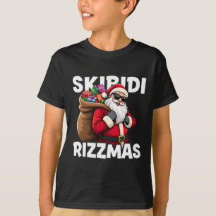 Skibidi Rizzmas Santa’s Got Game Merry Rizzmas You T-Shirt