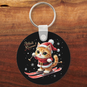 Skibidi Rizzmas The Ultimate Funny Christmas Meme Keychain