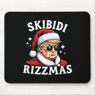 Skibidi Rizzmas Trump Christmas Rizz Santa Trump X Mouse Pad