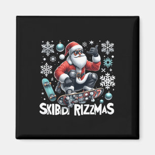 Skibidi Rizzmas Xmas Holiday Skibidi Rizzmas Skate Magnet