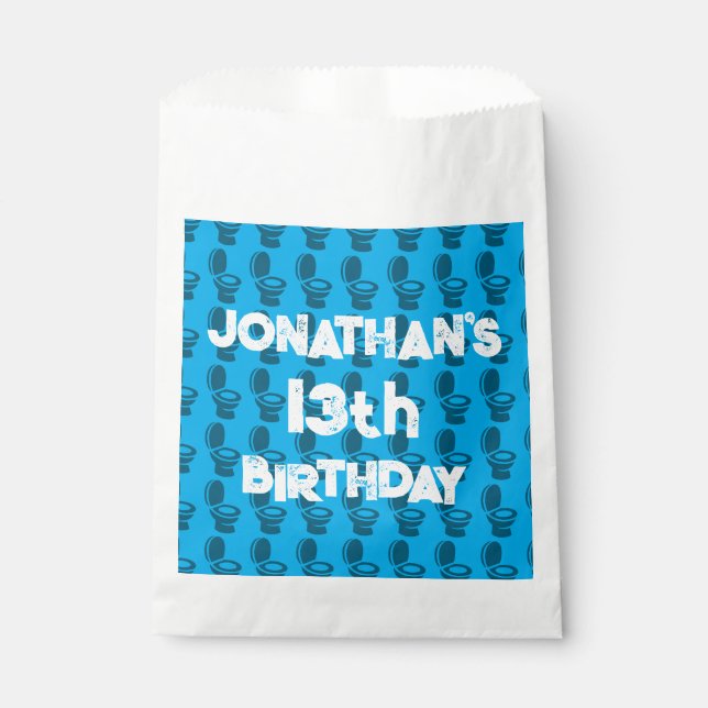 Skibidi Toilet Birthday Party Favour Bag (Front)
