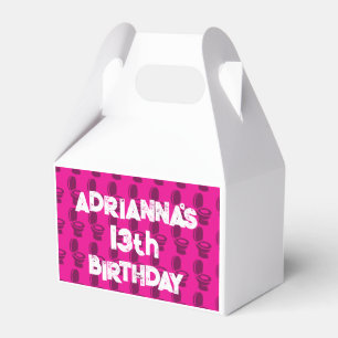 Skibidi Toilet Pink Birthday Favour Boxes