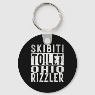 Skibiti Toilet Ohio Rizzler Gen Alpha Slang Influe Keychain