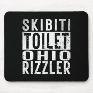 Skibiti Toilet Ohio Rizzler Gen Alpha Slang Influe Mouse Pad