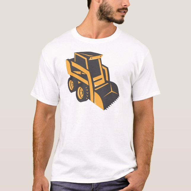 skid steer digger truck T-Shirt (Front)