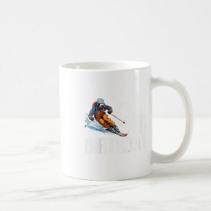 Skier 9th Birthday Ski Boy Girl 9th Birthday Skiin Coffee Mug