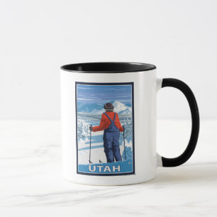 Skier AdmiringUtah Mug