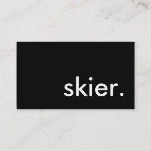 skier. business card