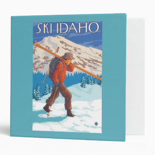 Skier Carrying Snow Skis - Idaho Binder