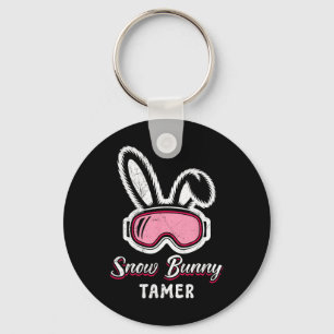 Skier Funny Snow Bunny Tamer Funny Apres-ski Instr Keychain
