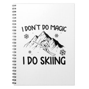 Skier Gifts Apres Ski Skiing Winter Sports Xmas Notebook
