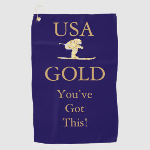 Skier Golf Towel