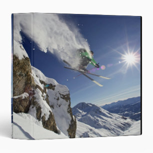 Skier in Midair Binder