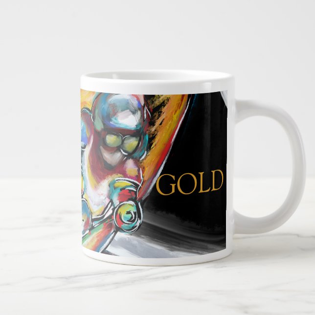 SKIER LARGE COFFEE MUG (Right)