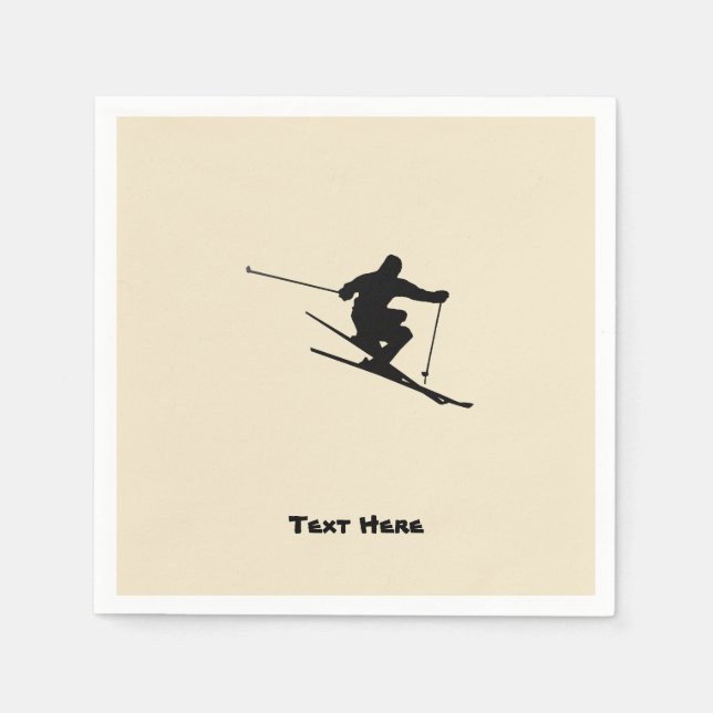 Skier Napkin (Front)