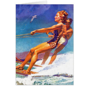 Skier nautique par McClelland Barclay