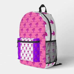 SKIER PRINTED BACKPACK