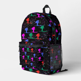 SKIER PRINTED BACKPACK