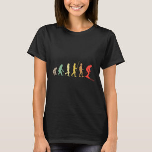 Skier Retro Skiing Ski Downhill Winter Sport Enthu T-Shirt