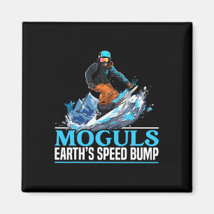 Skier Skier Ski Season Winter Sport Snow Mogul Ski Magnet