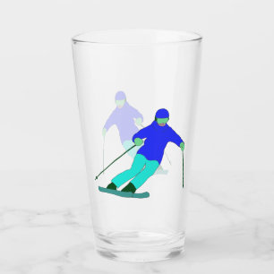Skier Snow Skiing  Glass