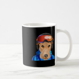 Skier Wire Fox Terrier Snowboarding Pocket Coffee Mug