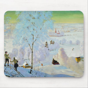 Skiers 1919 mouse pad