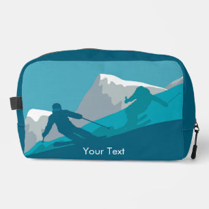 Skiers Alpine Skiing Personalized Dopp Kit