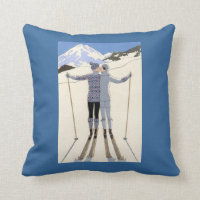 Skiers kiss - Art Nouveau vintage poster