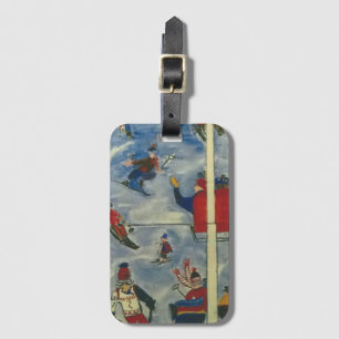 Skiers Luggage Tag