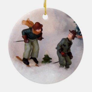 Skier's Ornament (Christmas Village - 0861)
