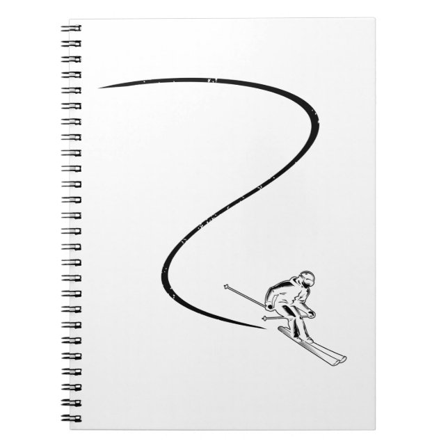Skiers | Ski Skis Skiing Winter Gifts Notebook (Front)