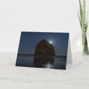 Skies Above Haystack Rock   Cannon Beach, Oregon Card