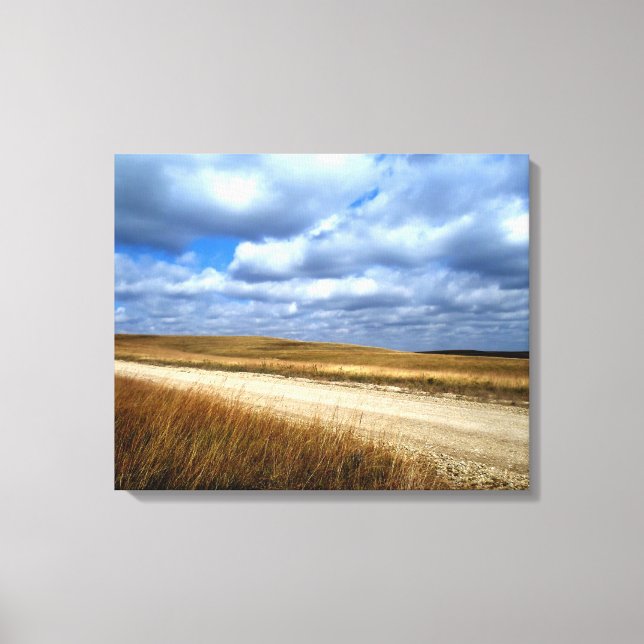 Skies au-dessus de l'impression de toile Flint Hil (Recto)