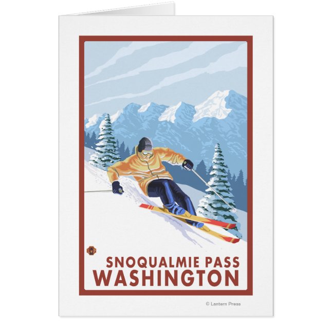 Skieur de neige - Snoqualmie Pass, WA (Devant)