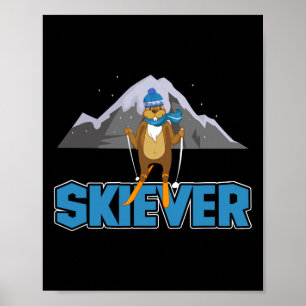 Skiever Cross Country Skiing Winter Sports Biathlo Poster