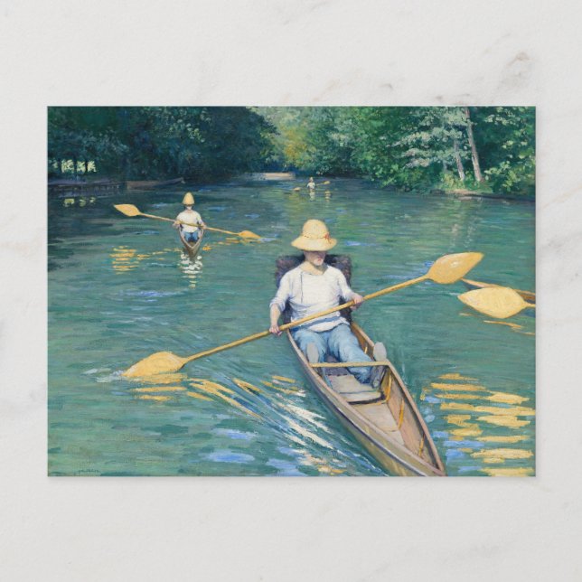Skiffs by Gustave Caillebotte Postcard (Front)