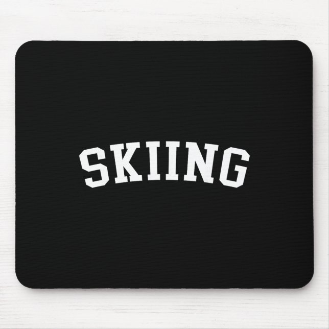 Skiing _5  mouse pad (Front)