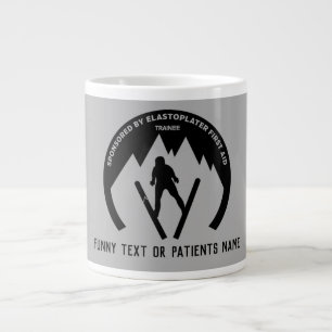 Skiing Accident Get Well Soon Large Coffee Mug